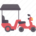 tuk, motor, wheel, vehicle, transportation