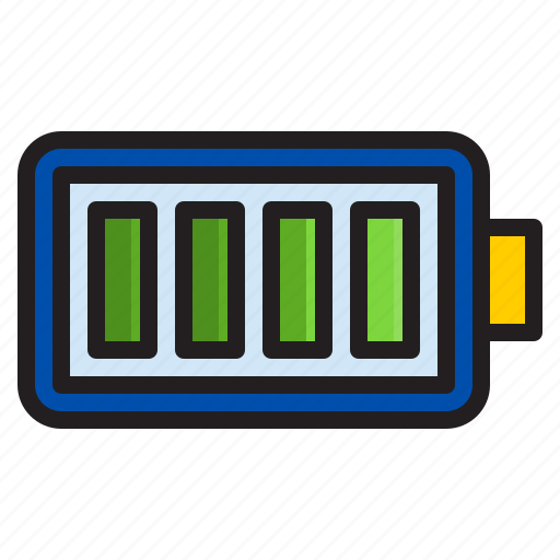 Battery, power, energy, full, electric icon - Download on Iconfinder