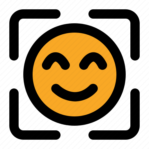 Face, detection, facial, recognition, face id, smile, emoji icon - Download on Iconfinder