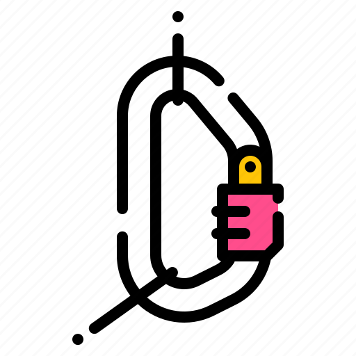 Attachment, carabiner, holder, security, tools icon - Download on Iconfinder
