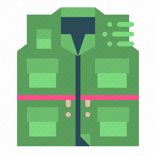 Camping, clothes, fashion, fishing, vest icon - Download on Iconfinder