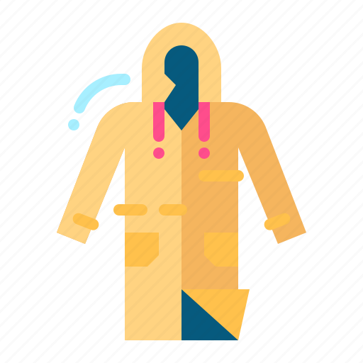 Clothing, fashion, rain, raincoat, weather icon - Download on Iconfinder