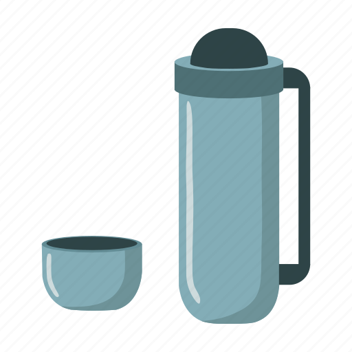 Camping, dishes, rest, thermos, thermos bottle, tourist camp, travel icon - Download on Iconfinder