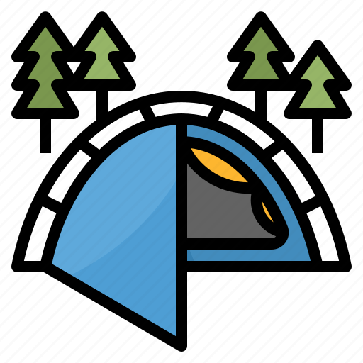 Camping, hiking, park, tent, travel icon - Download on Iconfinder