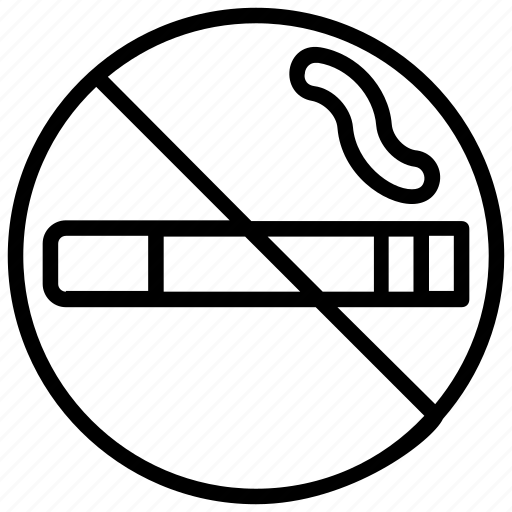 Cigarette prohibition, no smoking, smoke, smoking forebad, smoking prohibited icon - Download on Iconfinder