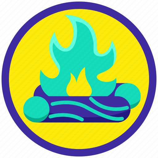 Adventure, camp, camping, fire, nature, outdoor, wood icon - Download on Iconfinder