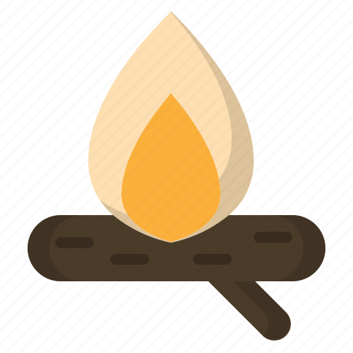 Burn, camp, camping, fire, light, log icon - Download on Iconfinder