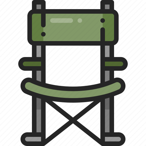 Folding, chair, outdoor, seat, camping, picnic, furniture icon - Download on Iconfinder
