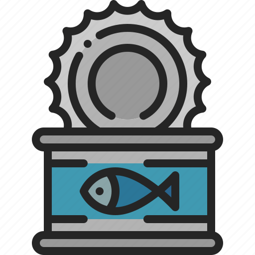 Food, can, meal, sardines, canned, tuna, preserved icon - Download on Iconfinder