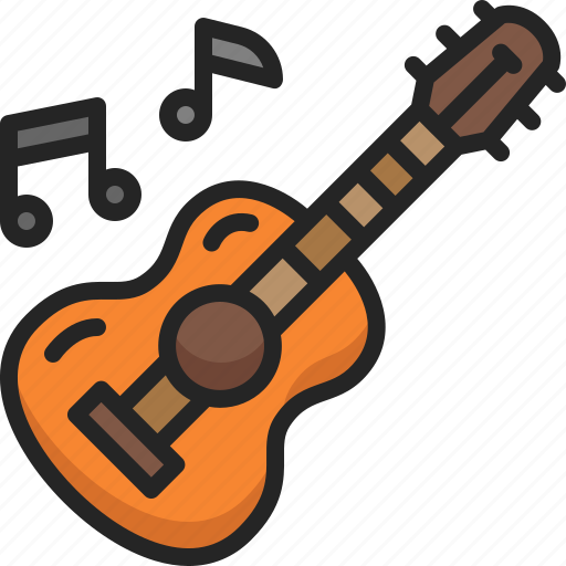 Play, instrument, music, guitar, folk, note, party icon - Download on Iconfinder