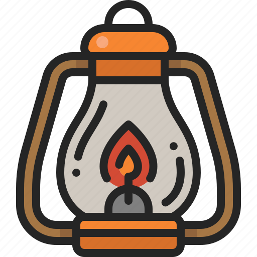 Oil, lantern, light, fire, flame, camping, lamp icon - Download on Iconfinder