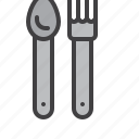 fork, spoon, cutlery, restaurant