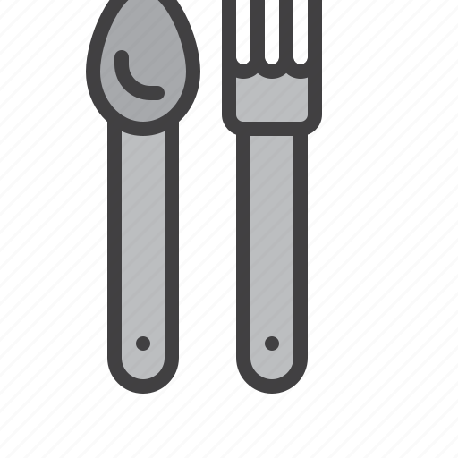 Fork, spoon, cutlery, restaurant icon - Download on Iconfinder