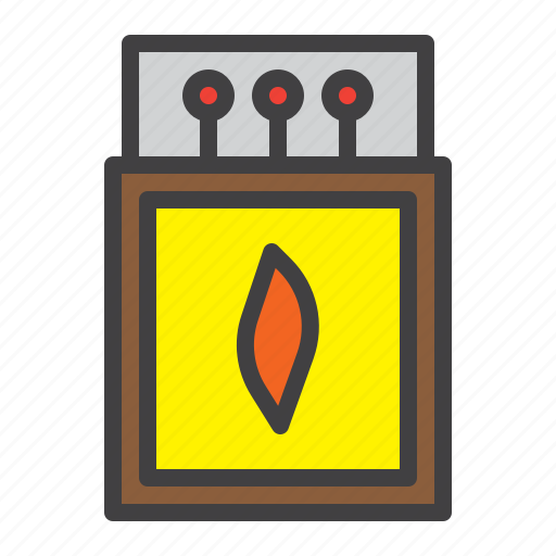 Matches, matchbox, stick, open icon - Download on Iconfinder