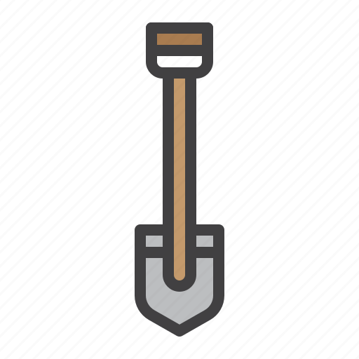 Short, shovel, handle, camping icon - Download on Iconfinder
