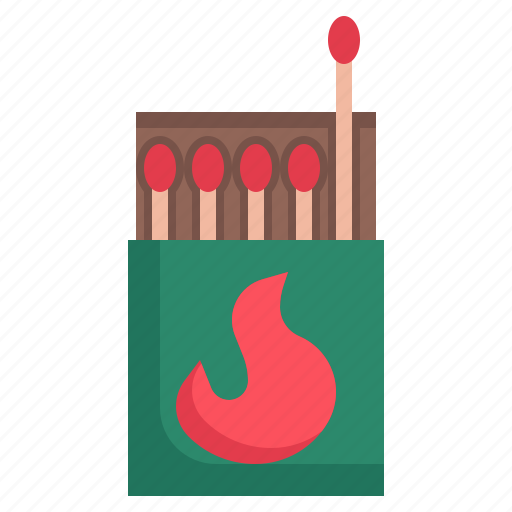 Matches, fire, travel, food, and, restaurant, bushcraft icon - Download on Iconfinder