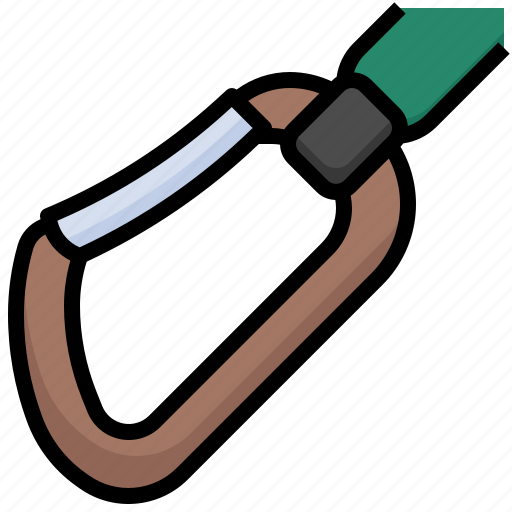 Carabiner, climbing, sports, competition, tools, utensils, holder icon - Download on Iconfinder
