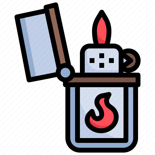 Lighter, fire, miscellaneous, smoker, flaming icon - Download on Iconfinder