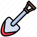 shovel, spade, gardening, tools, farming