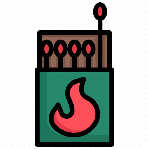 Matches, fire, travel, food, restaurant, bushcraft icon - Download on Iconfinder