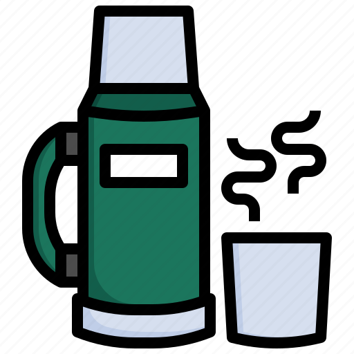 Thermos, water, flask, food, restaurant, hiking, beverage icon - Download on Iconfinder