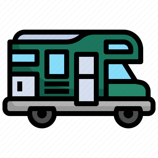 Trailer, transportation, camping, caravan, holidays icon - Download on Iconfinder