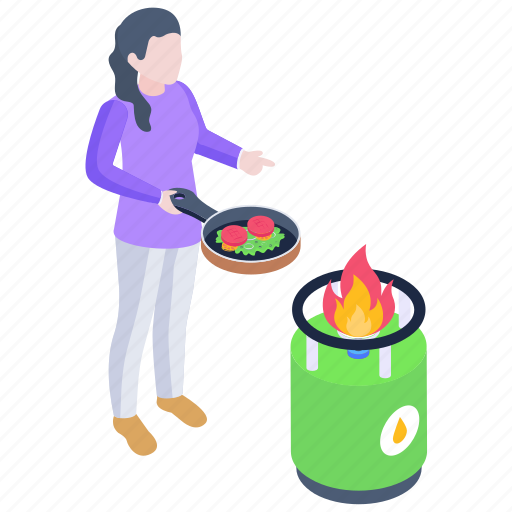 Gas container, gas cylinder, cylinder, cooking cylinder, outdoor cooking illustration - Download on Iconfinder