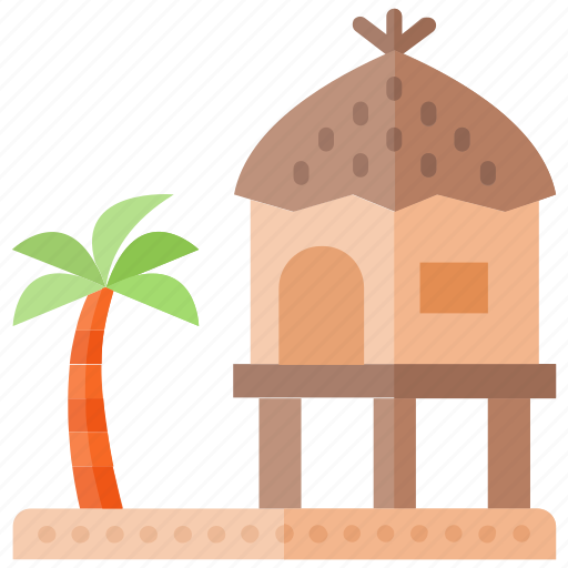 Cottage, hut, lodge, loghome, resort, tropical icon - Download on Iconfinder