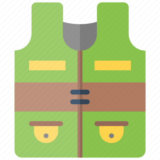 Vest, fishing, camping, fashion, clothes icon - Download on Iconfinder
