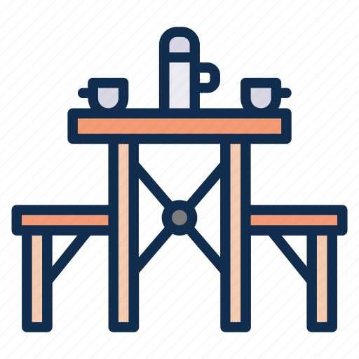 Camp, camping, picnic, table, portable icon - Download on Iconfinder