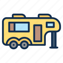 caravan, trailer, travel, camping, car