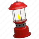 lantern, camping, lamp, adventure, gas lantern, outdoor, 3d