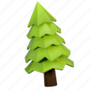 pine tree, tree, forest, conifer tree, plant, camping, 3d