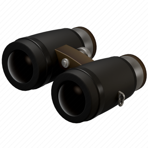 Binoculars, search, explore, birdwatching, safari, adventure, 3d icon - Download on Iconfinder