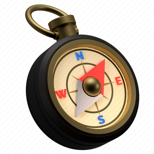 Compass, navigation, discovery, journey, camp, explore, 3d icon - Download on Iconfinder