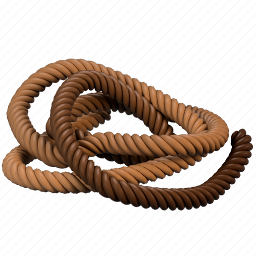 Rope, camping, hiking, twine, hiking rope, adventure, 3d icon - Download on Iconfinder