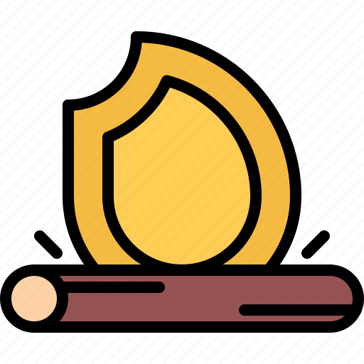 Bonfire, firewood, fire, camping, nature icon - Download on Iconfinder
