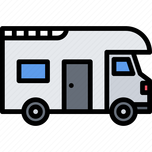 Mobile, home, truck, car, transport, camping, nature icon - Download on Iconfinder