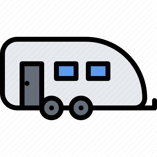 Trailer, house, camping, nature icon - Download on Iconfinder