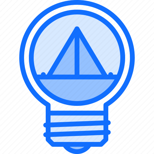 Idea, light, bulb, tent, camping, nature icon - Download on Iconfinder