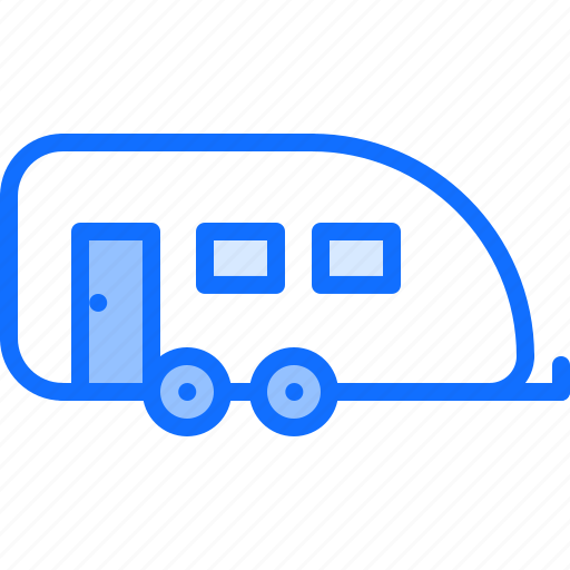 Trailer, house, camping, nature icon - Download on Iconfinder