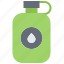 flask, water, camping, nature 