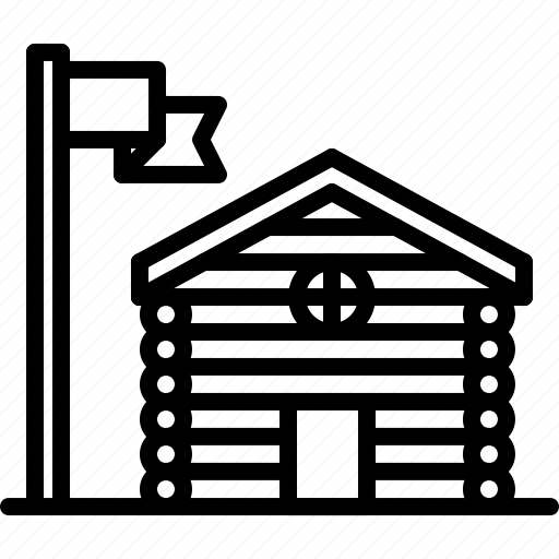 House, building, flag, camping, nature icon - Download on Iconfinder