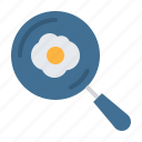 frying, pan, food, kitchen, cooking, egg