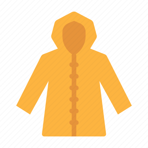 Raincoat, coat, jacket, waterproof, hood icon - Download on Iconfinder