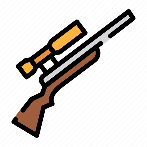 Gun, weapon, danger, rifle, hunter icon - Download on Iconfinder