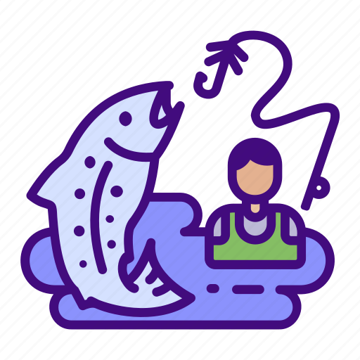 Fishing, activity, light, lake, trout icon - Download on Iconfinder