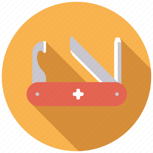 Camping, equipment, knife, outdoors, swiss knife, tools, versatility icon - Download on Iconfinder