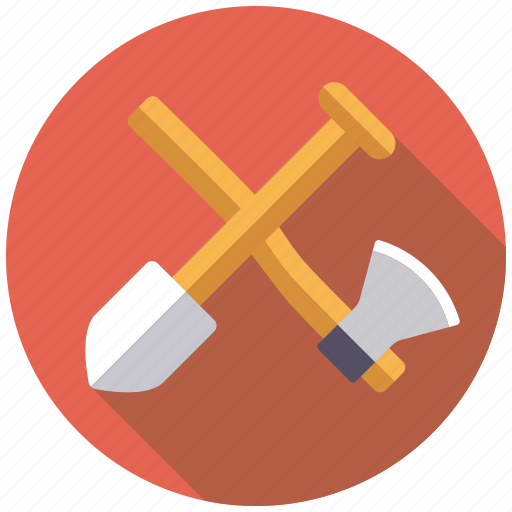 Axe, camping, equipment, outdoors, shovel, spade, tools icon - Download on Iconfinder