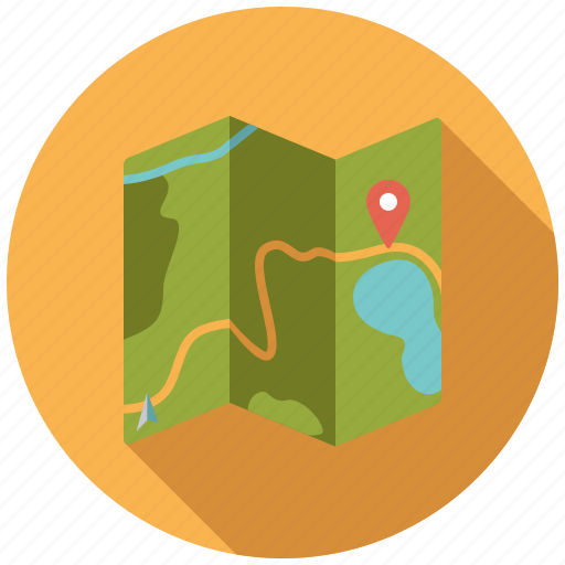Camping, equipment, map, navigation, outdoors icon - Download on Iconfinder
